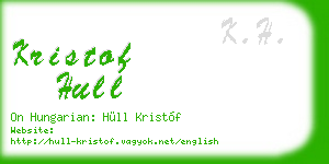 kristof hull business card